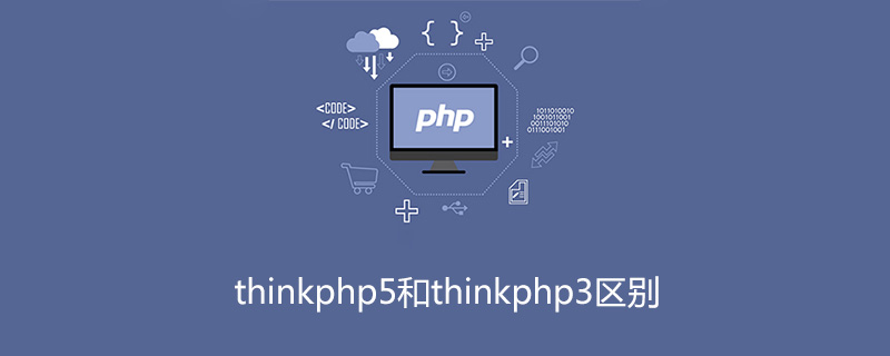 The difference between thinkphp5 and thinkphp3