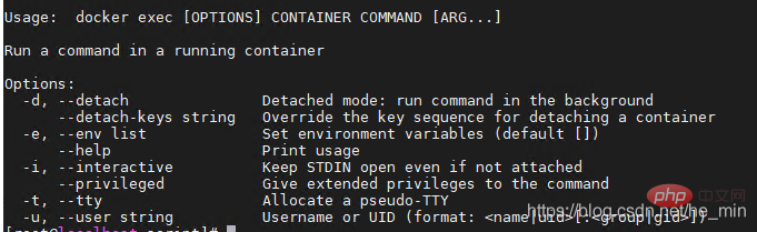 How to solve the problem of docker executing exec error