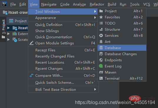 How to integrate idea with mysql