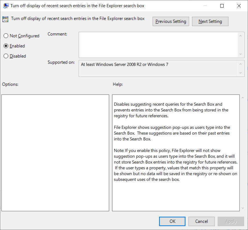 Starting from Win10, Bing must be searched in the menu.