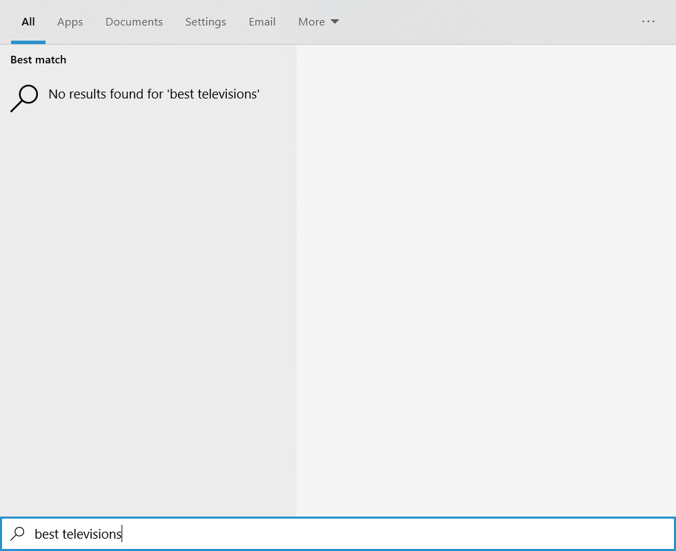 Starting from Win10, Bing must be searched in the menu.