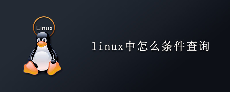 How to perform conditional query in linux