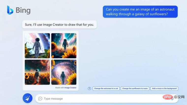 微软的 Bing Chat 添加了 Bing Image Creator 用于制作 AI 生成的艺术
