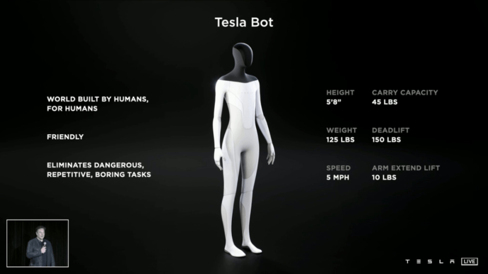 Tesla’s humanoid robot takes two steps and can grab things