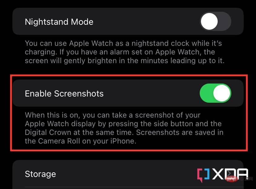 如何在 Apple Watch 上截取屏幕截图