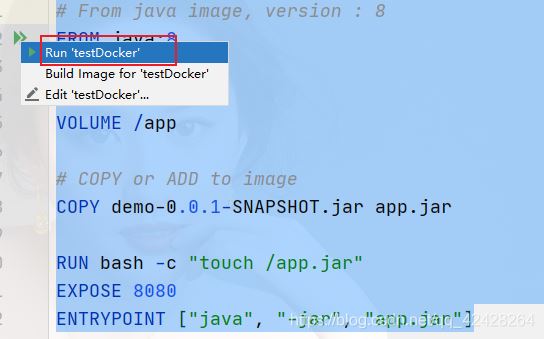 How to use Docker to deploy SpringBoot project in Idea