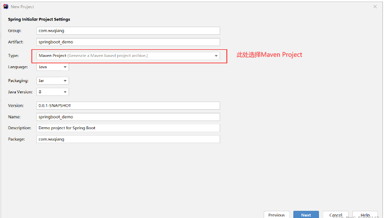 How to solve the problem that the pom.xml file is not generated when IDEA creates a new springboot project