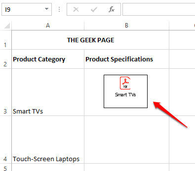 如何在 Excel 工作表中嵌入 PDF 文档