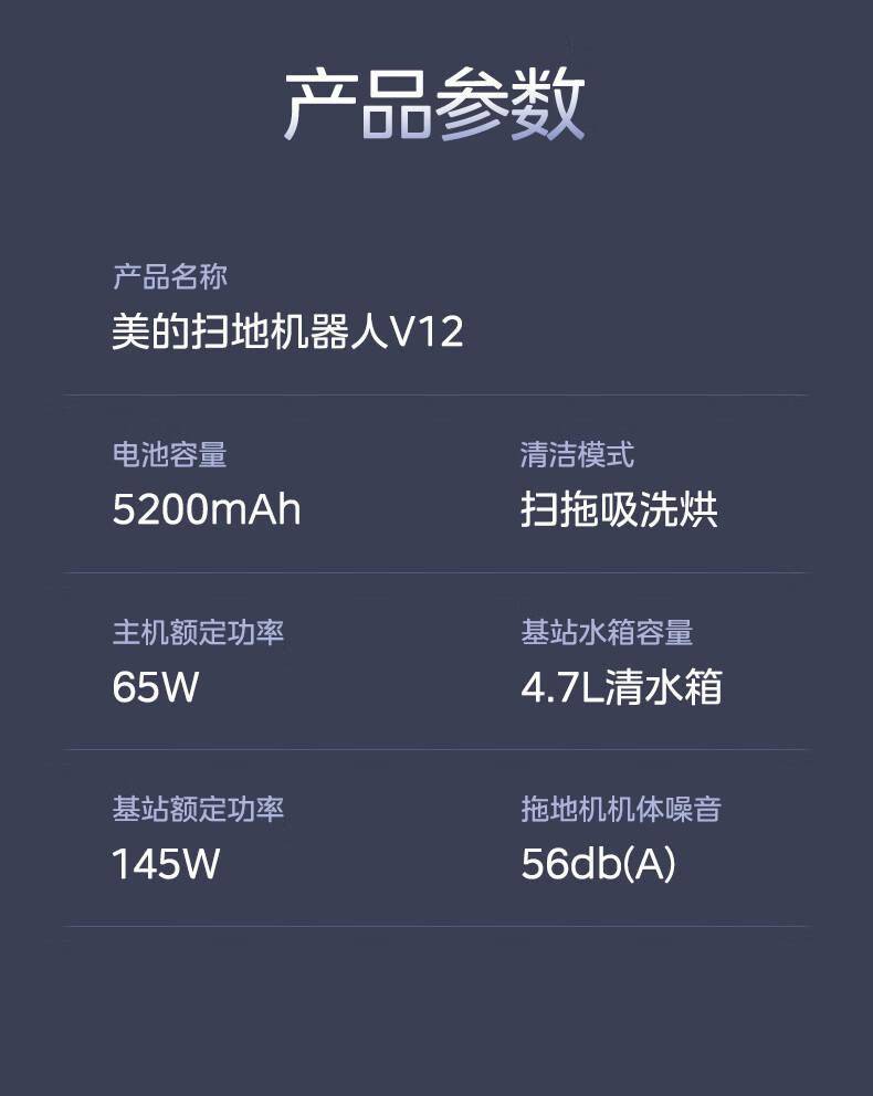 美的推出 AI 双视精准避障的自动集尘扫拖机器人 V12，售价仅为2999元