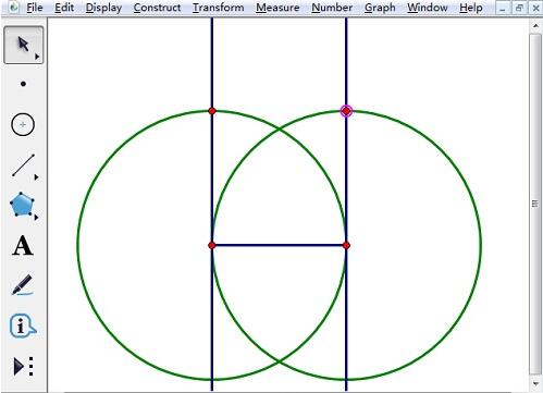 Iterative production operation method within the square of the geometric sketchpad