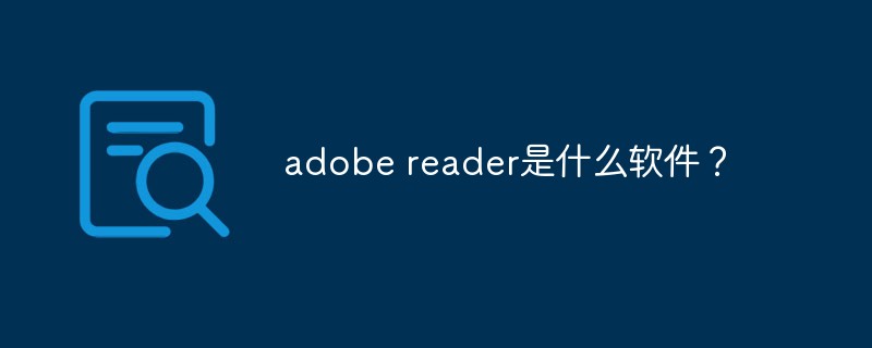 What software is adobe reader?