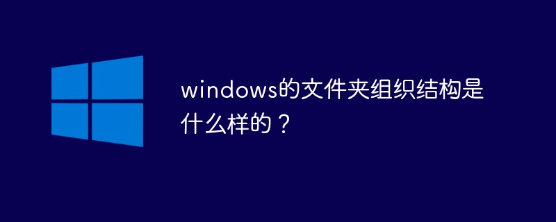 What is the folder organization structure of windows?