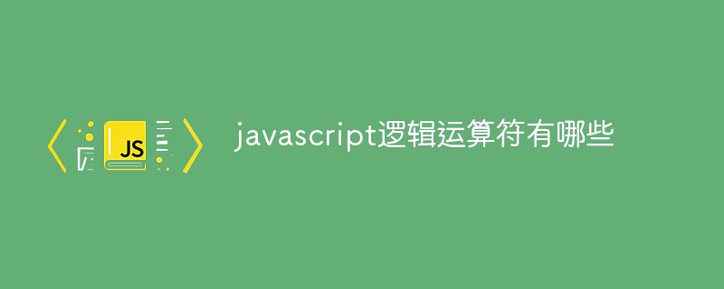 What are the javascript logical operators?