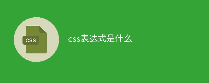 what is css expression