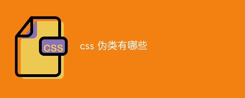 What are the css pseudo-classes?