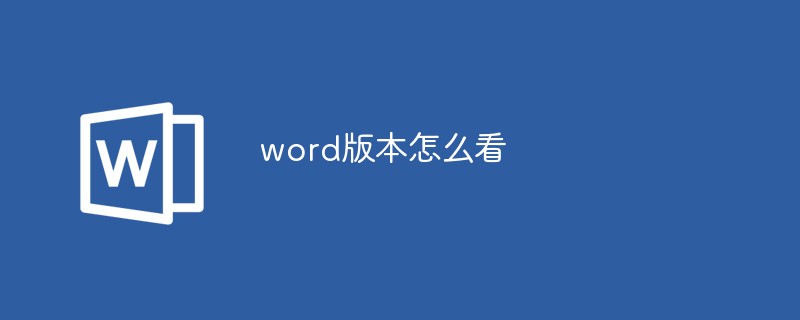 How to read word version