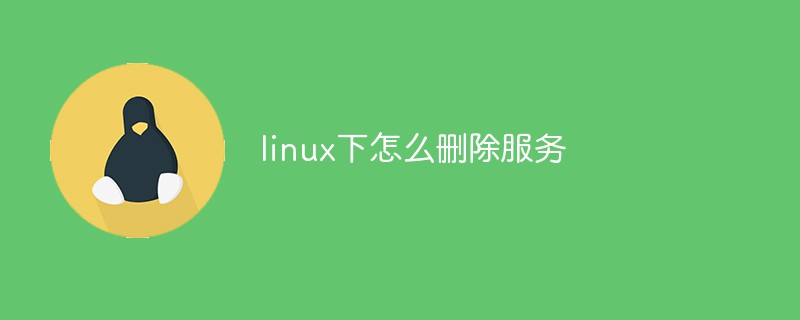 How to delete services under linux