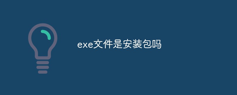 exe文件是安装包吗