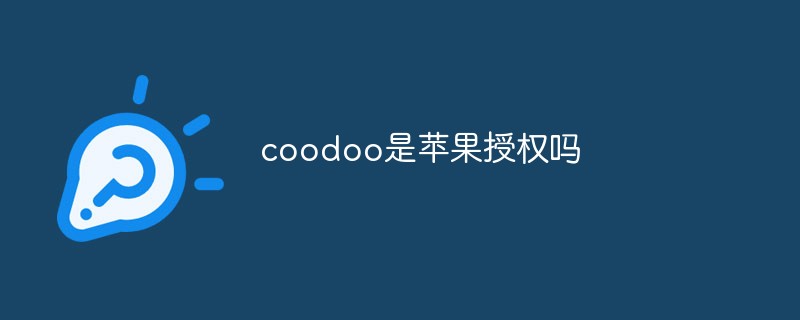 Is coodoo authorized by Apple?