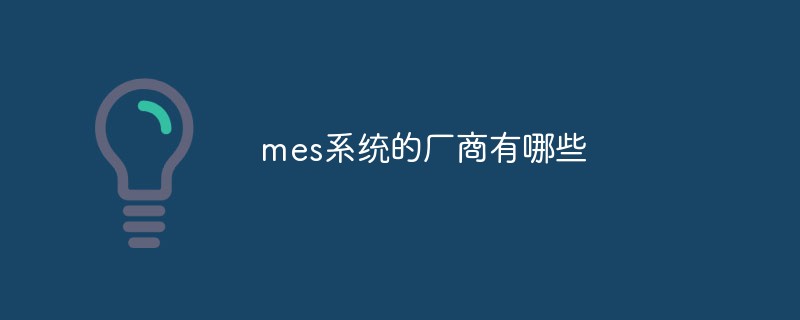 What are the manufacturers of mes systems?