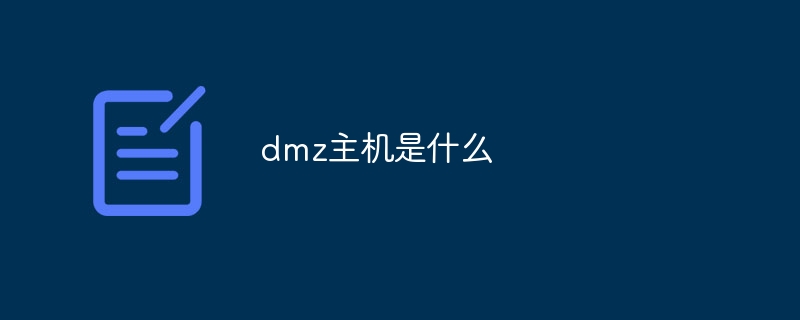 What is dmz host