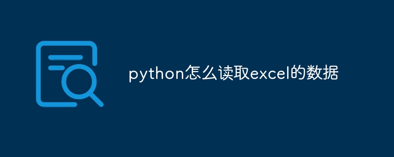 How to read excel data in python