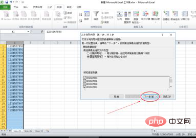 How to divide a column of data into multiple columns