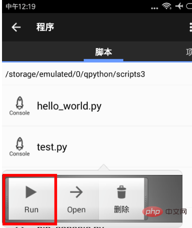 How to run python program on mobile phone