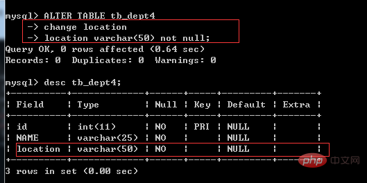 How to modify the field in mysql to be non-null