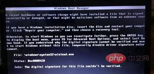 What should I do if oxc0000428 cannot boot?