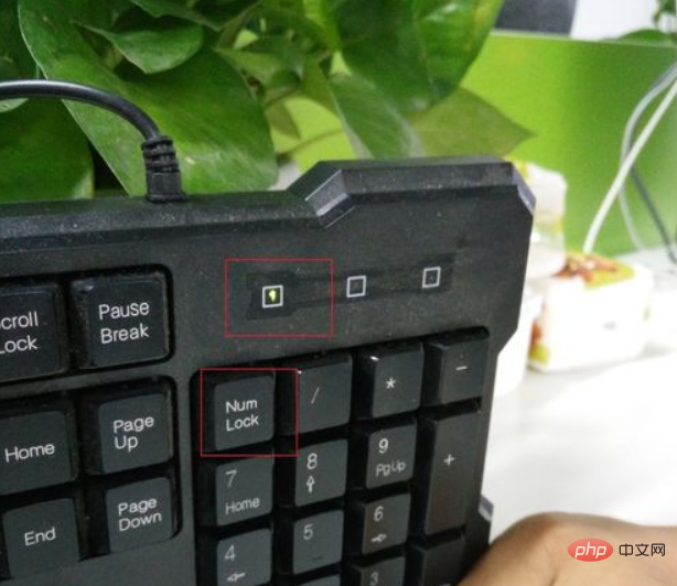 How to unlock the numeric keys on a desktop computer keyboard