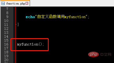 What is the way to create a function in php