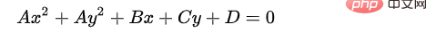 PHP algorithm exercise ten: Calculate the radius and center coordinates of a circle