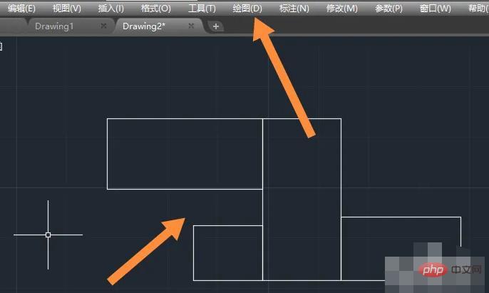 How to mark the area in CAD