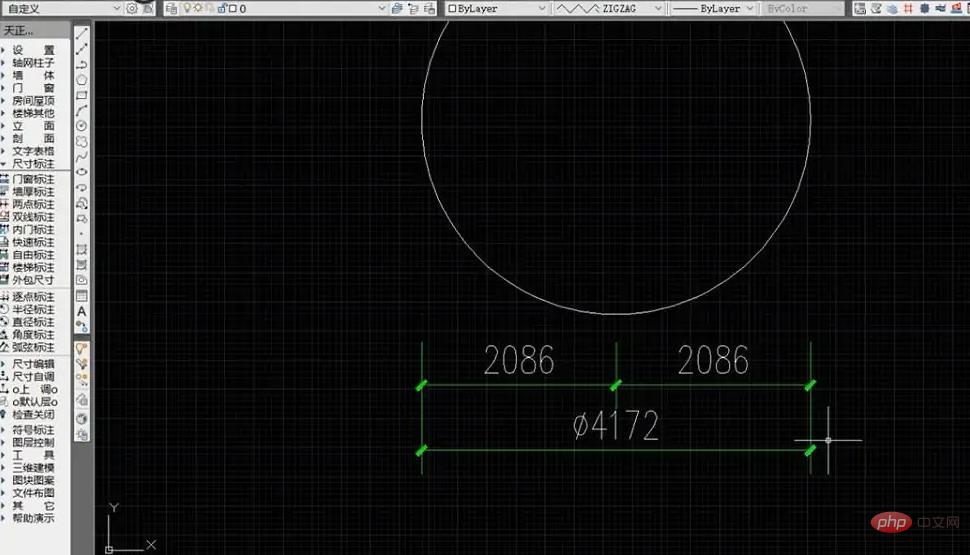 How to mark the diameter symbol in CAD