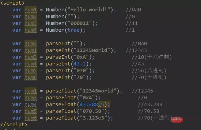 What are the main data types of Javascript?