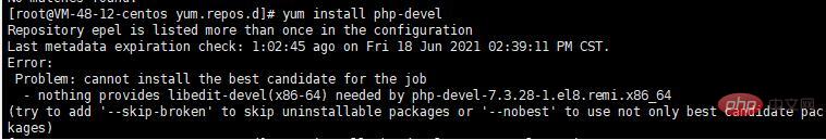 What should I do if php does not find config?