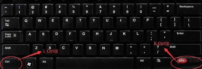 What is the name of the first key in the lower left corner of the keyboard?