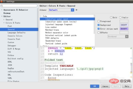 How to set pycharm font size