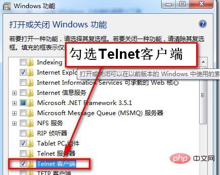 How to open the telnet ip port command