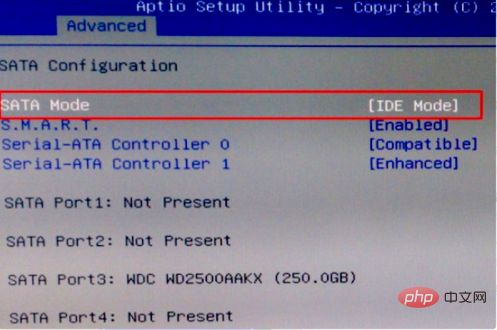 What should I do if the bios startup item cannot find the hard disk?