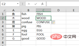 How to use shortcut keys in excel to change lowercase words to uppercase words