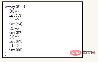 PHP rearranges a set of numbers (bubble algorithm)