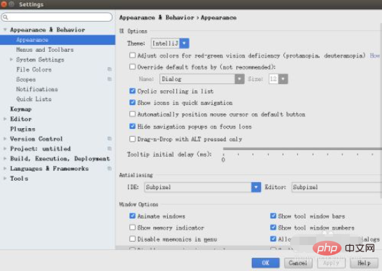 How to set pycharm font size