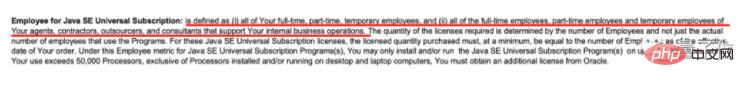 Breaking news! You have to pay whether you use Java or not, and you are charged on a per-capita basis!