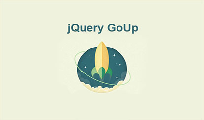 jQuery haut de page plugin GoUp