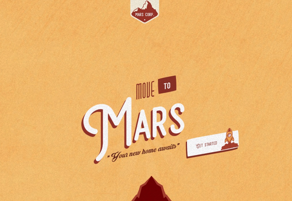 Mars relocation plan reservation form animation special effects